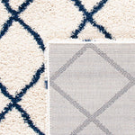 Safavieh Hudson Shag 222 Rug, SGH222 - Ivory / Navy