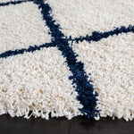 Safavieh Hudson Shag 222 Rug, SGH222 - Ivory / Navy