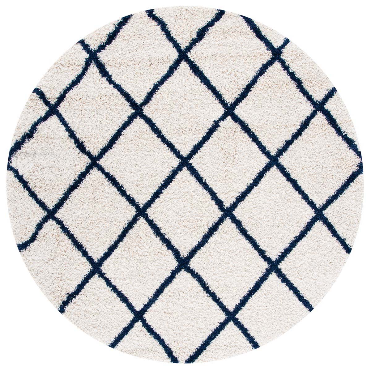 Safavieh Hudson Shag 222 Rug, SGH222 - Ivory / Navy