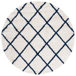 Safavieh Hudson Shag 222 Rug, SGH222 - Ivory / Navy