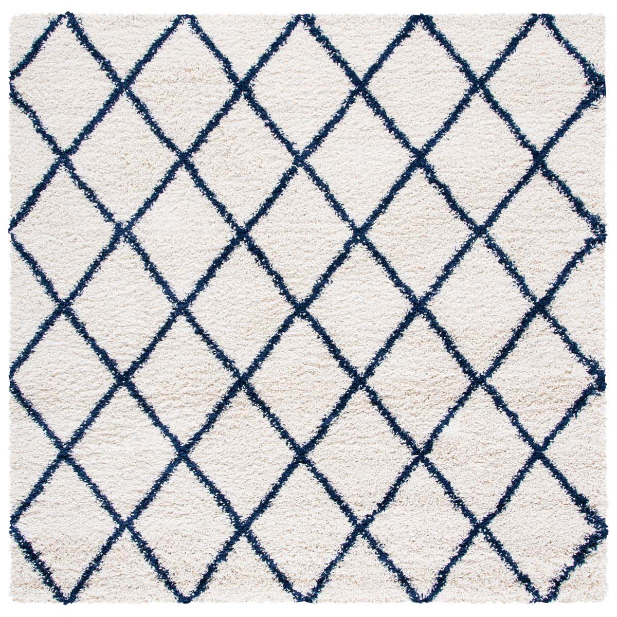 Safavieh Hudson Shag 222 Rug, SGH222 - Ivory / Navy