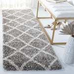 Safavieh Hudson Shag 222 Rug, SGH222 - Grey / Ivory