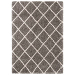 Safavieh Hudson Shag 222 Rug, SGH222 - Grey / Ivory