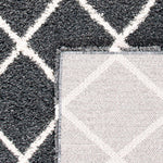 Safavieh Hudson Shag 222 Rug, SGH222 - Dark Grey / Ivory