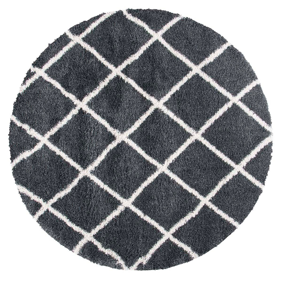 Safavieh Hudson Shag 222 Rug, SGH222 - Dark Grey / Ivory