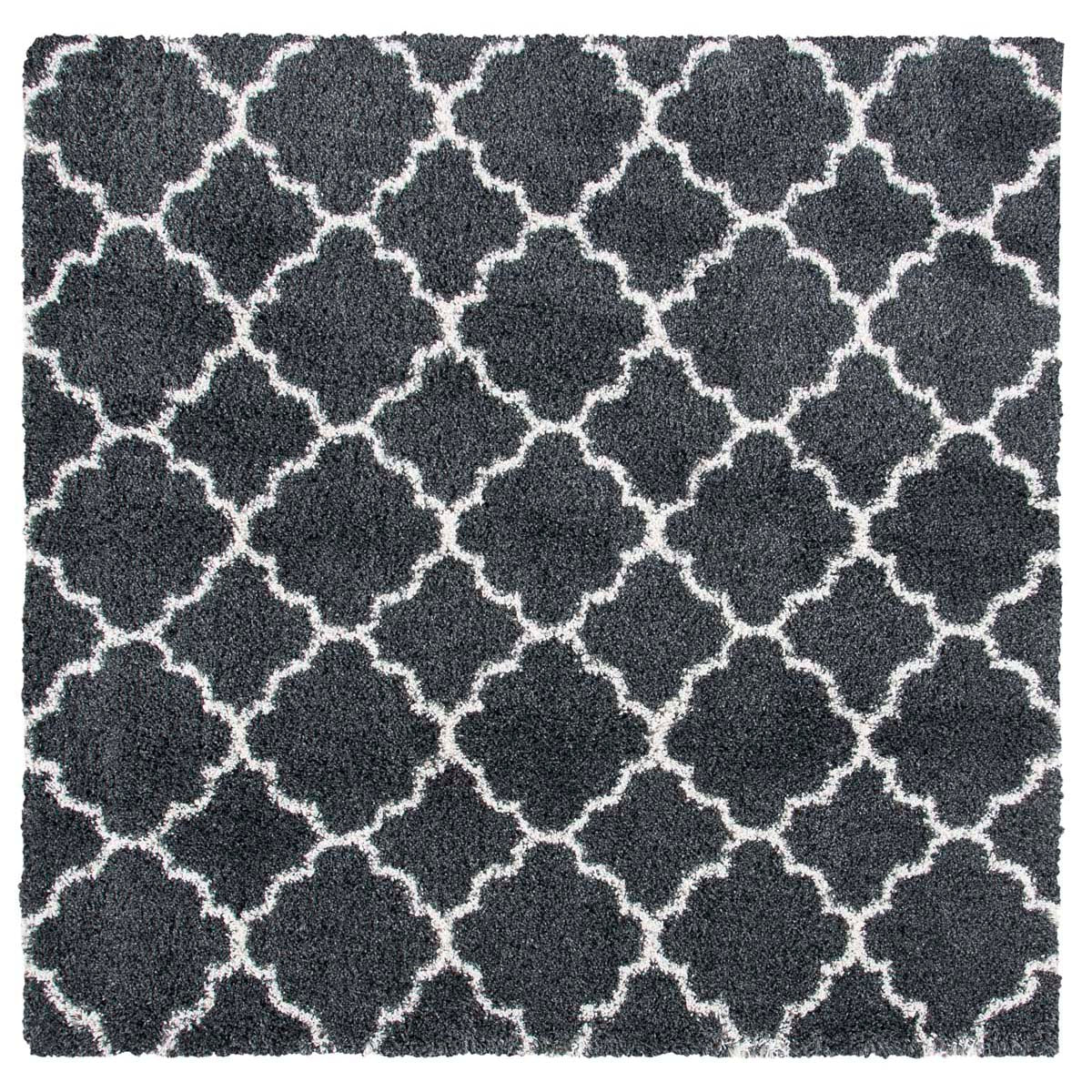 Safavieh Hudson Shag 222 Rug, SGH222 - Dark Grey / Ivory