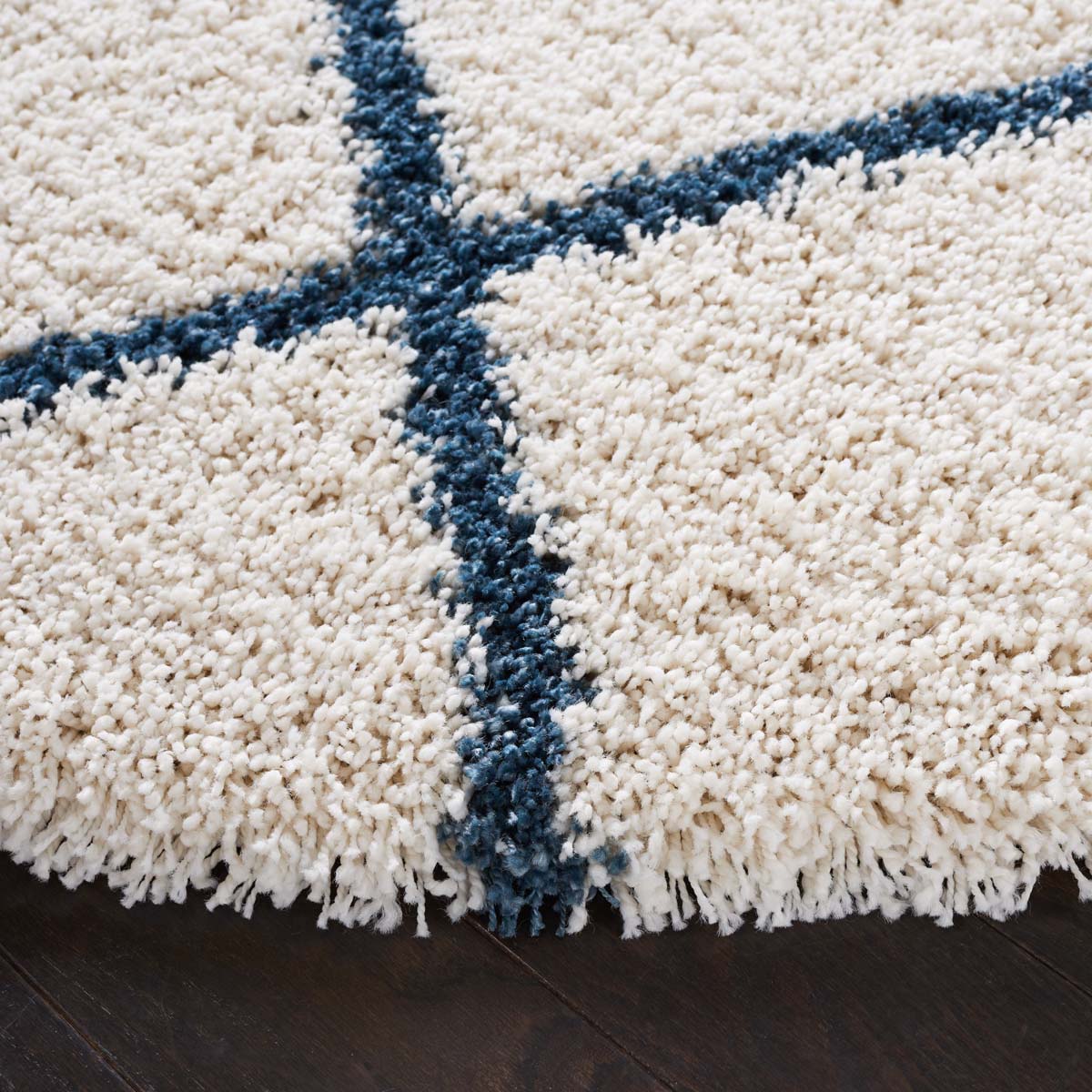 Safavieh Hudson Shag 222 Rug, SGH222 - Ivory / Slate Blue