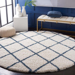 Safavieh Hudson Shag 222 Rug, SGH222 - Ivory / Slate Blue