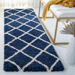 Safavieh Hudson Shag 222 Rug, SGH222 - Navy / Ivory
