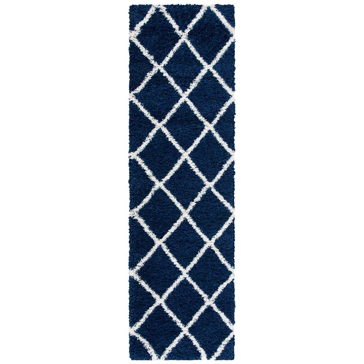 Safavieh Hudson Shag 222 Rug, SGH222 - Navy / Ivory