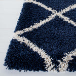 Safavieh Hudson Shag 222 Rug, SGH222 - Navy / Ivory