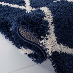 Safavieh Hudson Shag 222 Rug, SGH222 - Navy / Ivory
