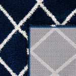 Safavieh Hudson Shag 222 Rug, SGH222 - Navy / Ivory