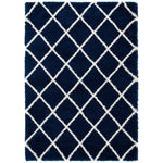 Safavieh Hudson Shag 222 Rug, SGH222 - Navy / Ivory
