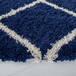 Safavieh Hudson Shag 222 Rug, SGH222 - Navy / Ivory