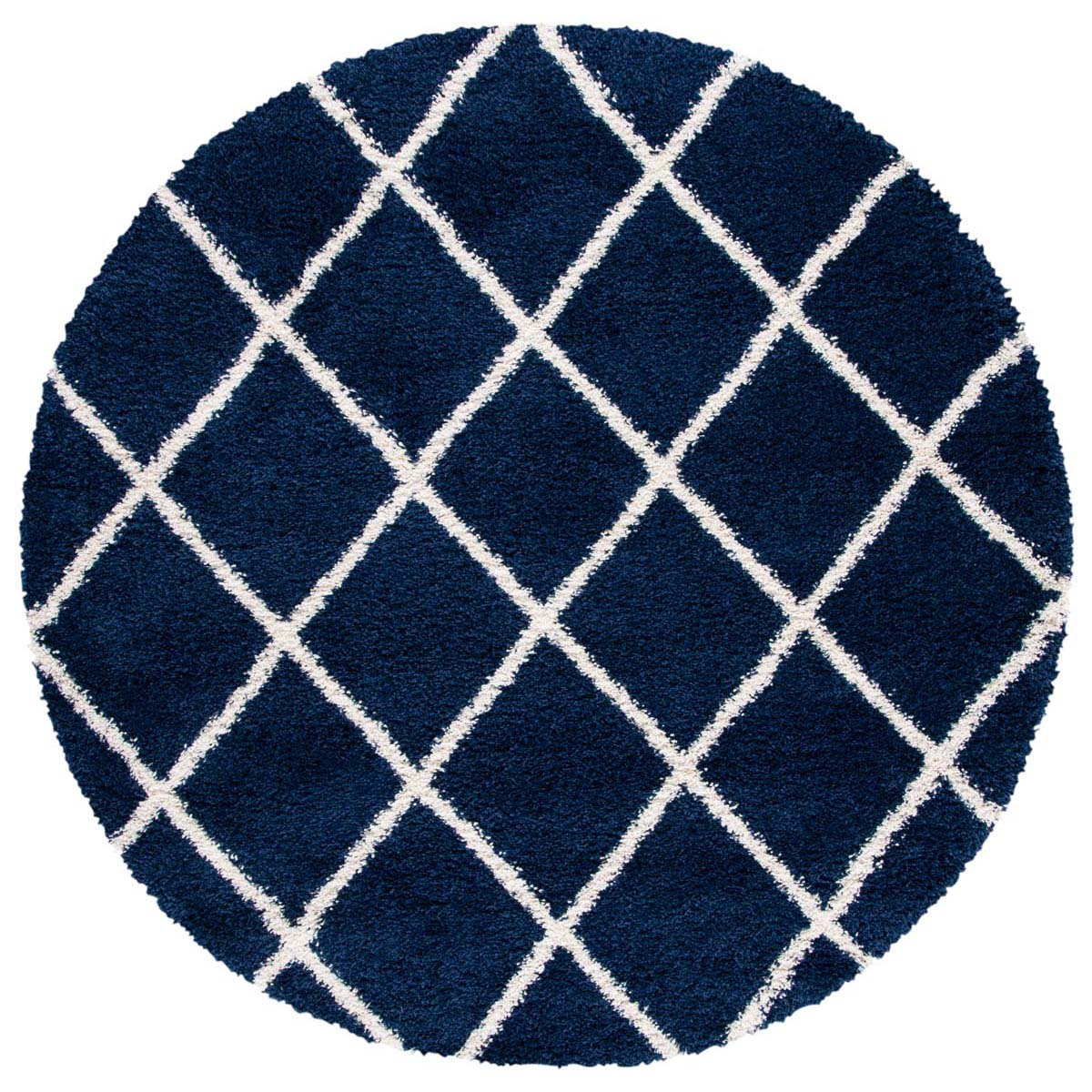 Safavieh Hudson Shag 222 Rug, SGH222 - Navy / Ivory