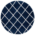 Safavieh Hudson Shag 222 Rug, SGH222 - Navy / Ivory