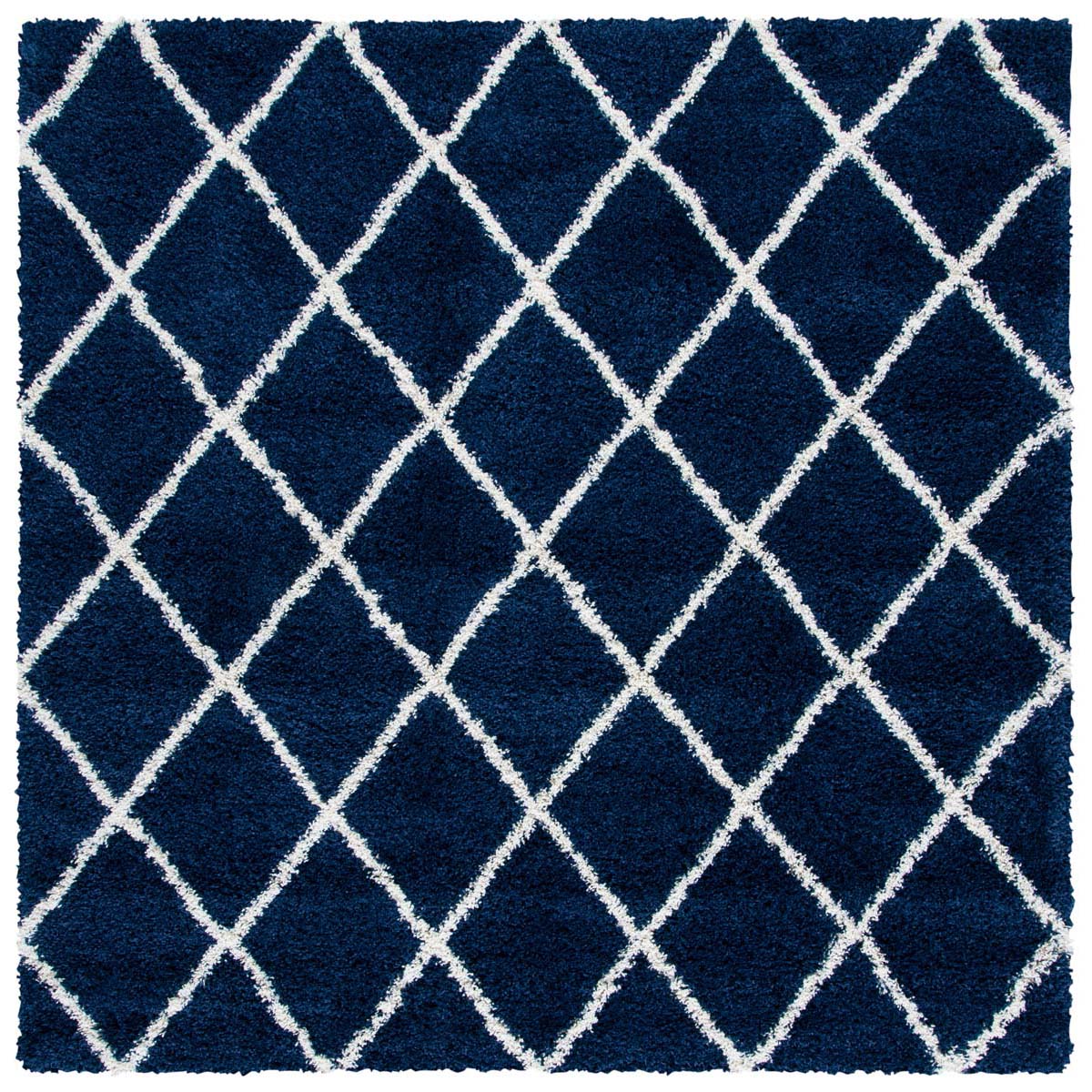 Safavieh Hudson Shag 222 Rug, SGH222 - Navy / Ivory