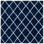 Safavieh Hudson Shag 222 Rug, SGH222 - Navy / Ivory