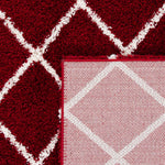 Safavieh Hudson Shag 222 Rug, SGH222 - Red / Ivory