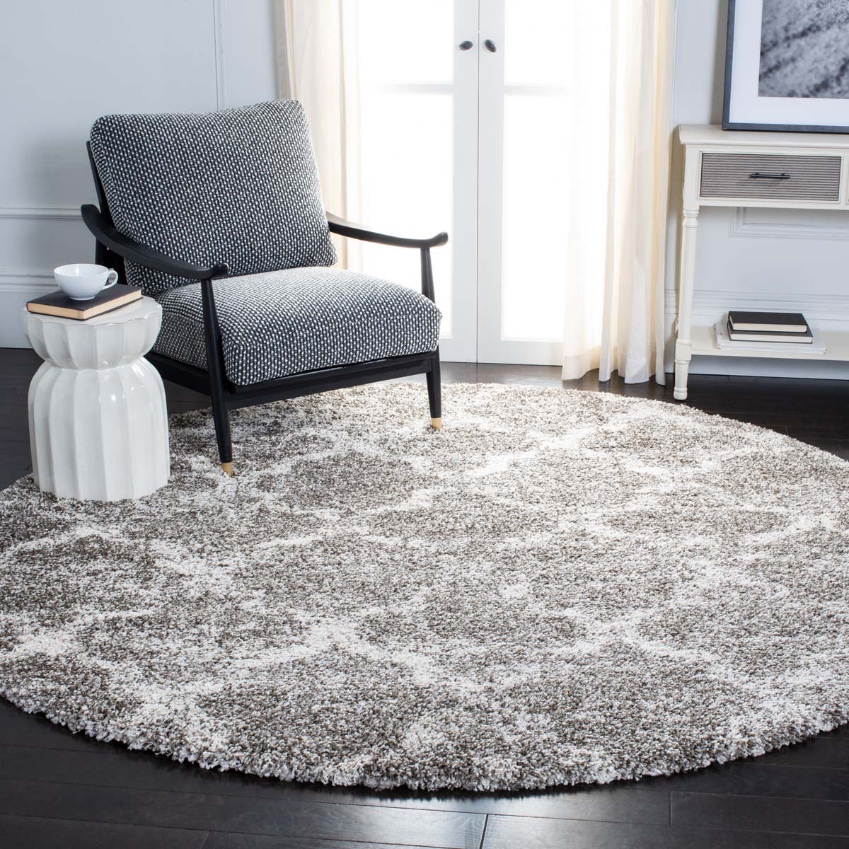 Safavieh Hudson Shag 269 Rug, SGH269 - Grey / Ivory