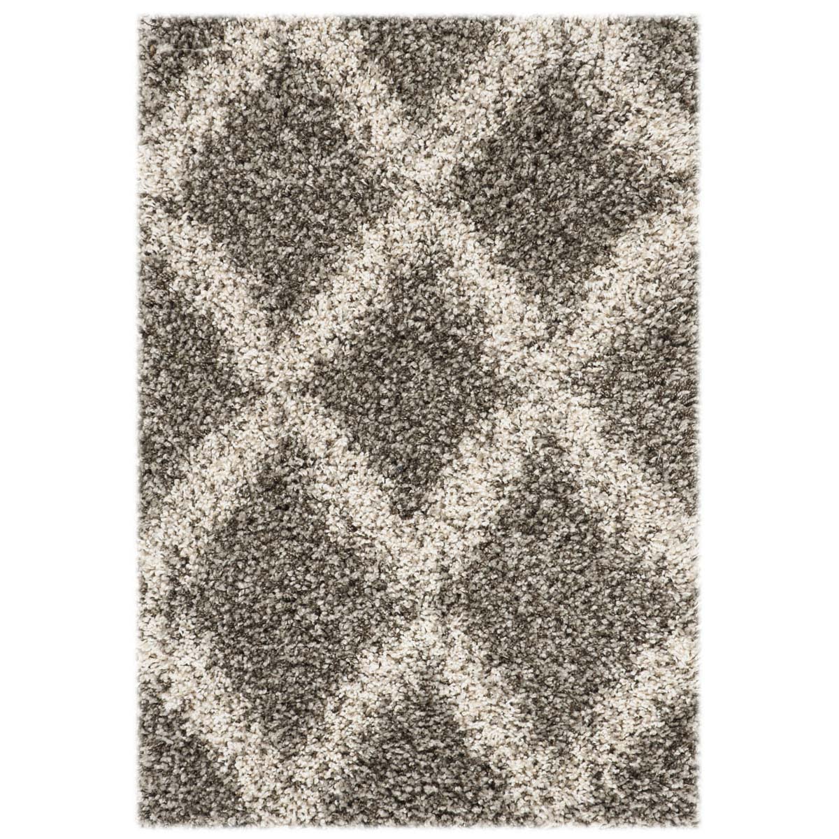 Safavieh Hudson Shag 333 Rug, SGH333 - Grey / Ivory