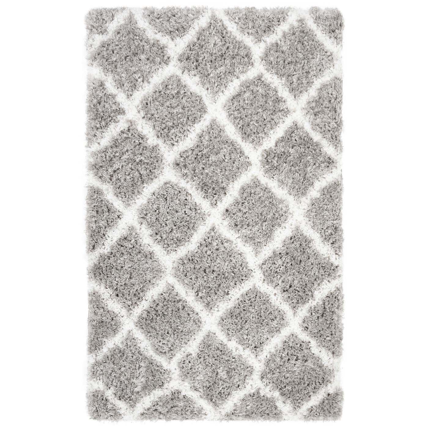 Safavieh Indie Shag 322 Rug, SGI322 - Grey / Ivory