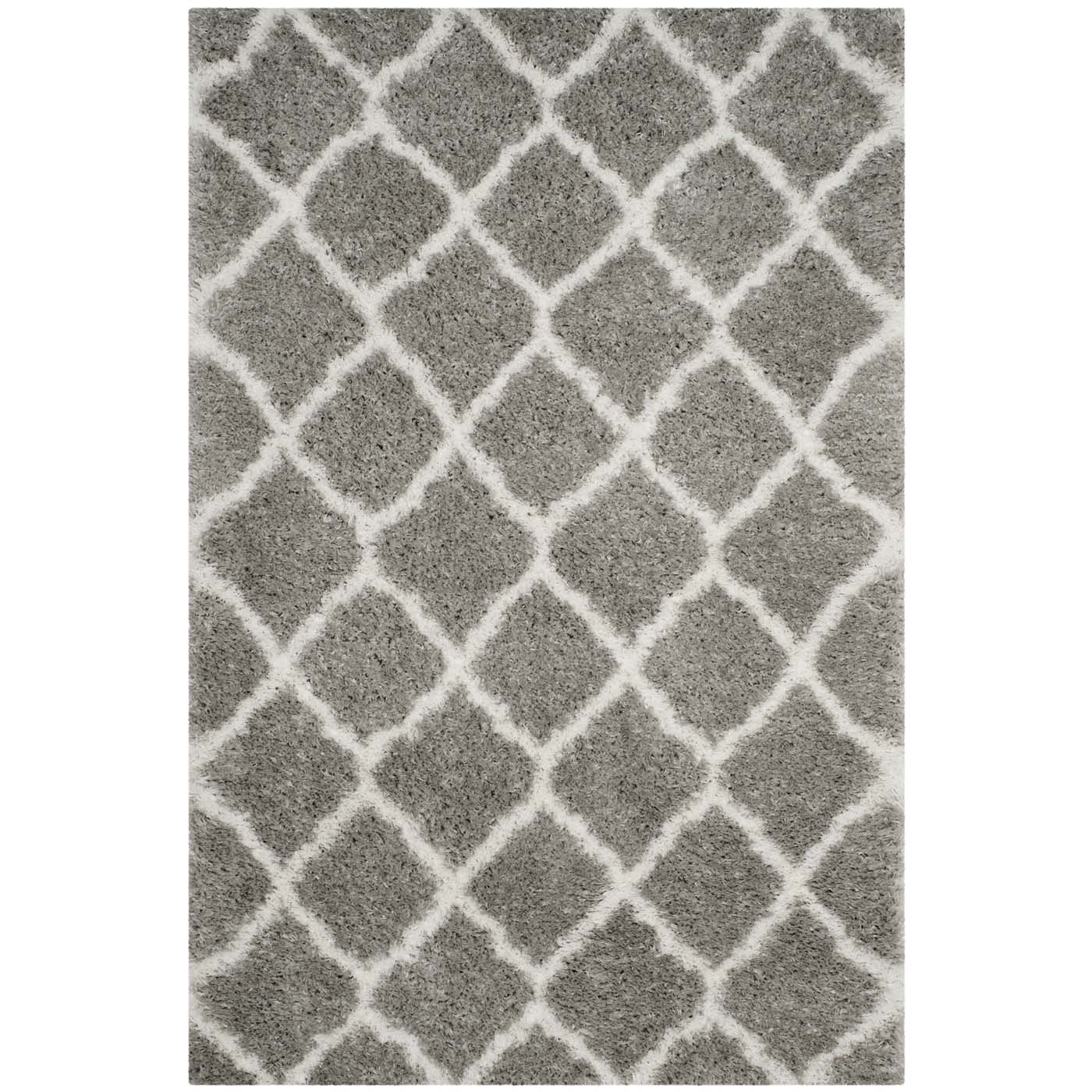 Safavieh Indie Shag 322 Rug, SGI322 - Grey / Ivory