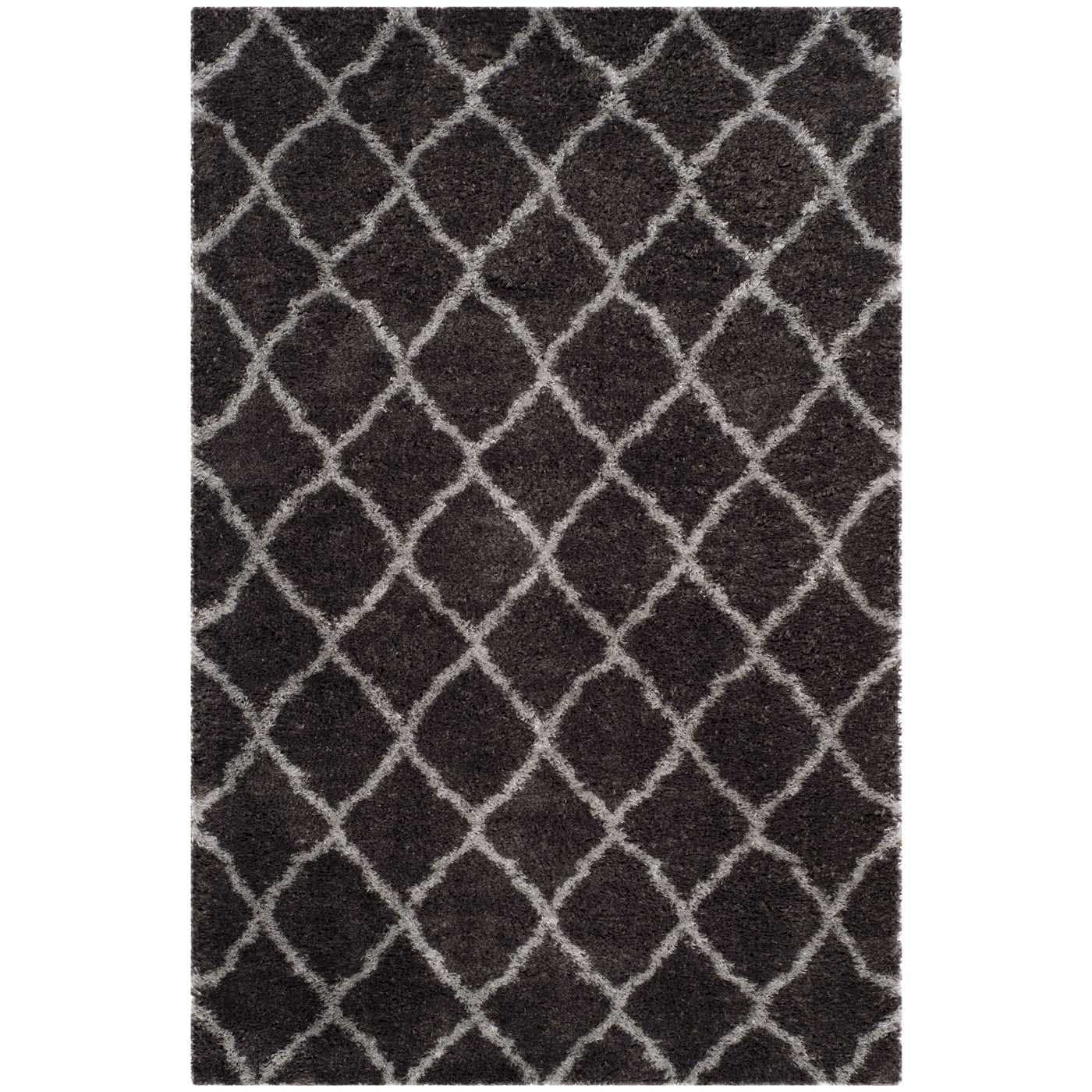 Safavieh Indie Shag 322 Rug, SGI322 - Dark Grey / Grey