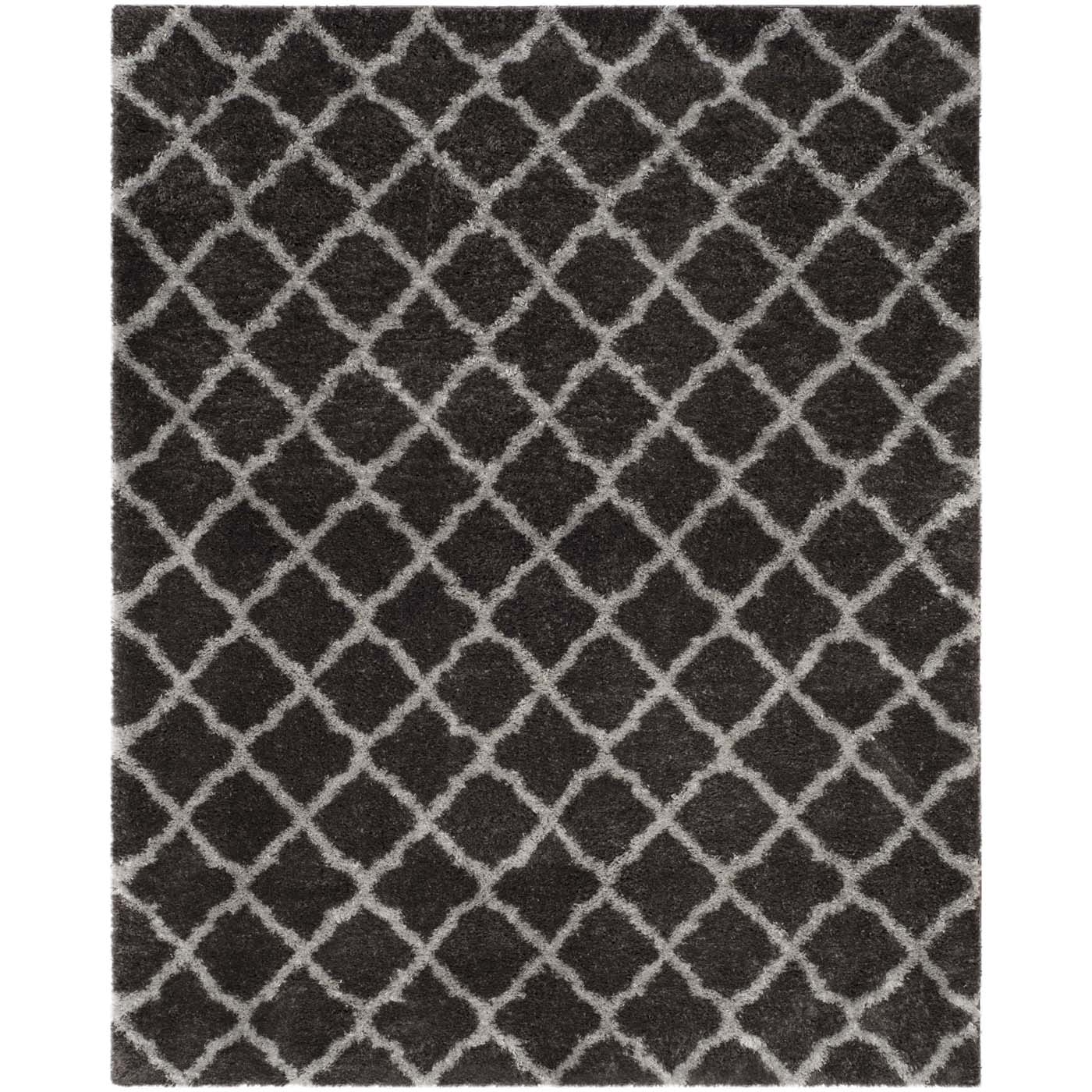 Safavieh Indie Shag 322 Rug, SGI322 - Dark Grey / Grey