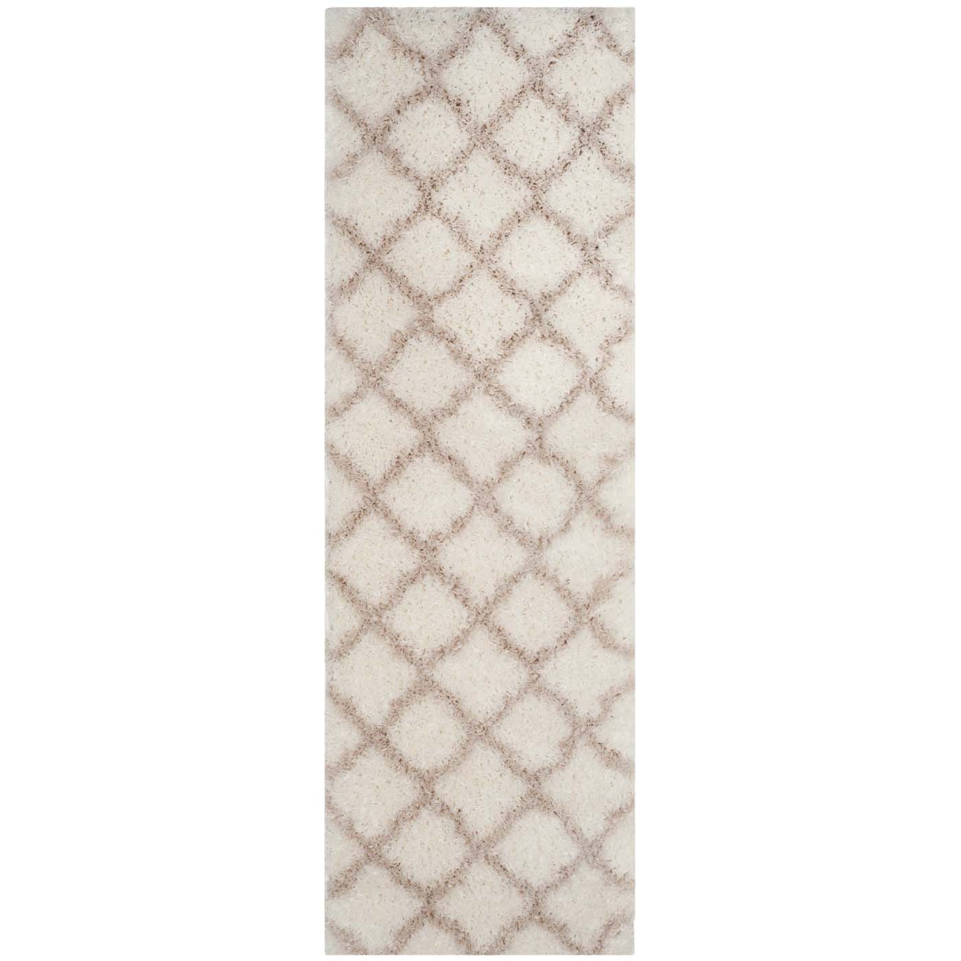 Safavieh Indie Shag 322 Rug, SGI322 - Ivory / Mushroom