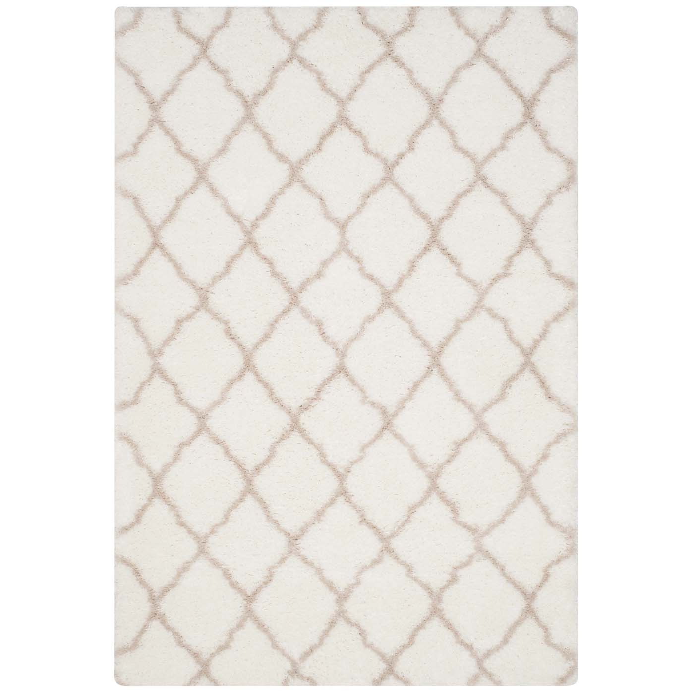 Safavieh Indie Shag 322 Rug, SGI322 - Ivory / Mushroom