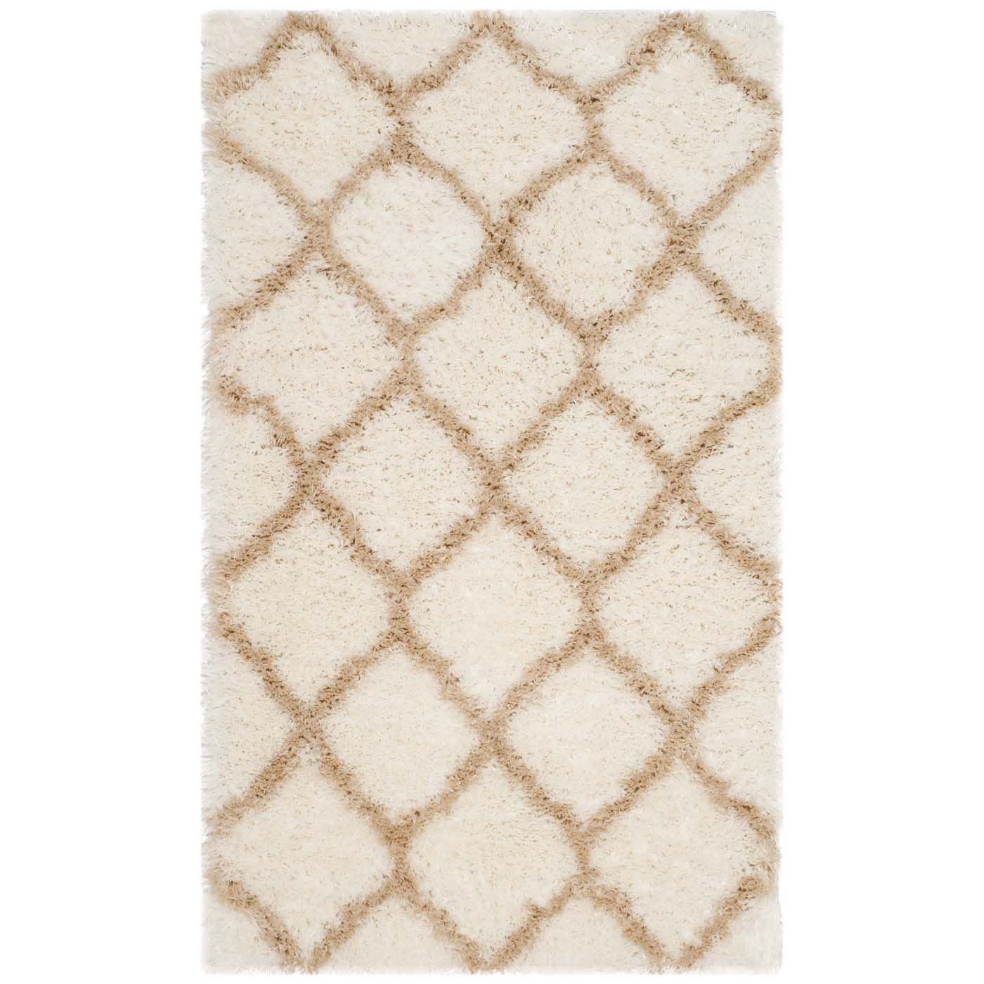 Safavieh Indie Shag 322 Rug, SGI322 - Ivory / Light Beige