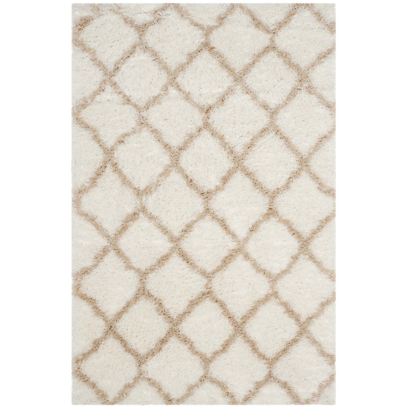 Safavieh Indie Shag 322 Rug, SGI322 - Ivory / Light Beige