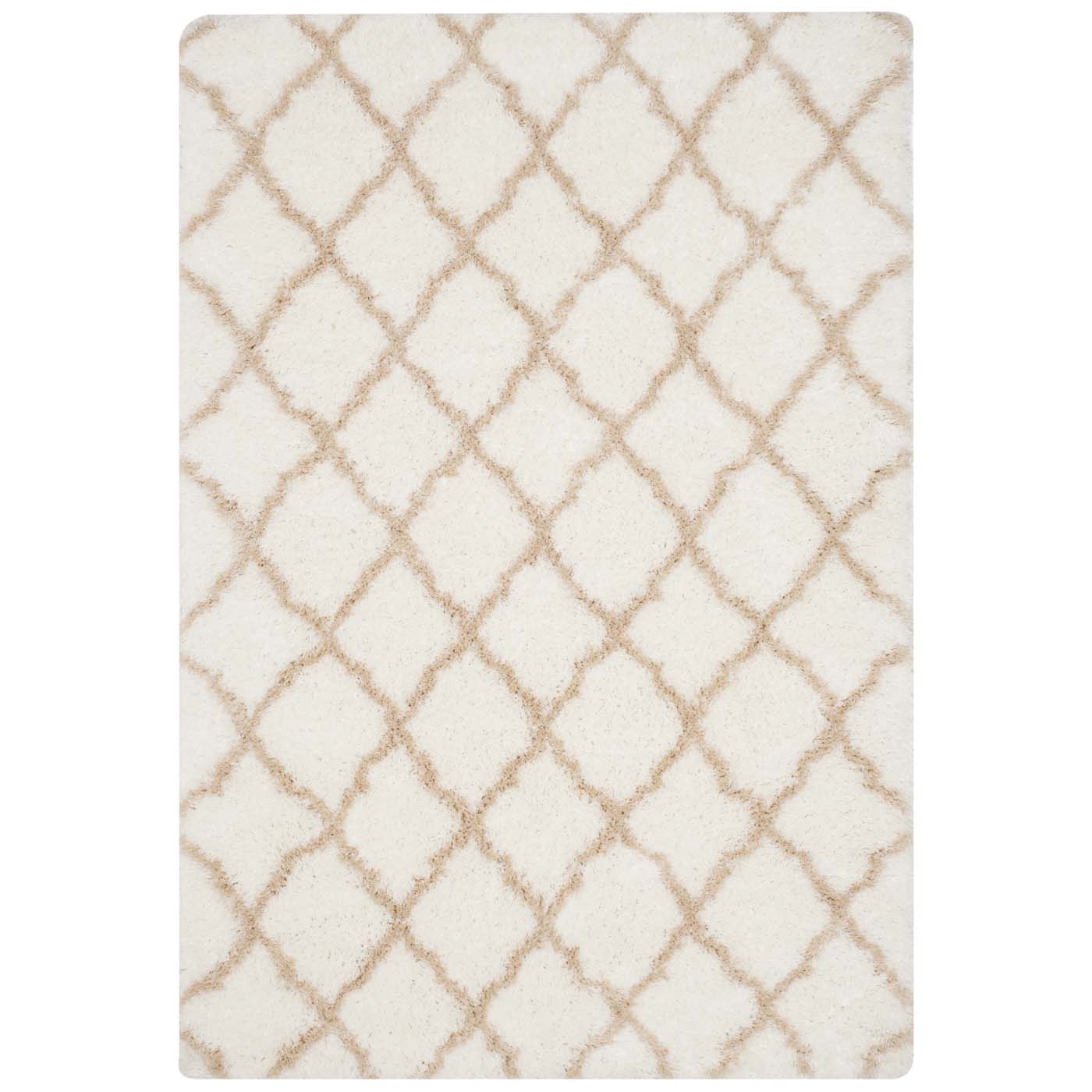 Safavieh Indie Shag 322 Rug, SGI322 - Ivory / Light Beige