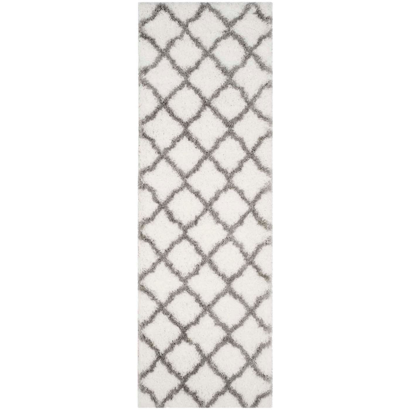 Safavieh Indie Shag 322 Rug, SGI322 - Ivory / Grey