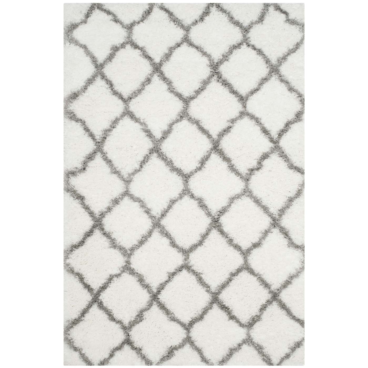 Safavieh Indie Shag 322 Rug, SGI322 - Ivory / Grey