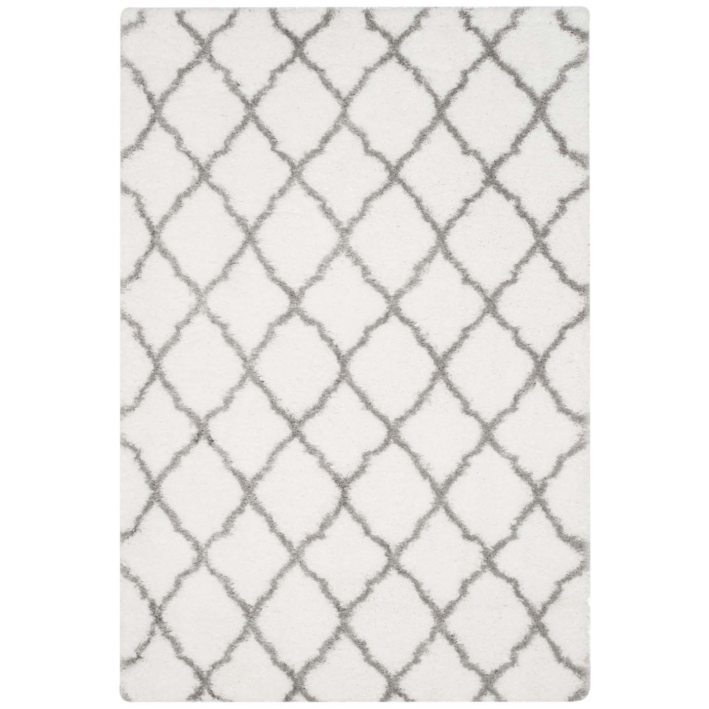 Safavieh Indie Shag 322 Rug, SGI322 - Ivory / Grey