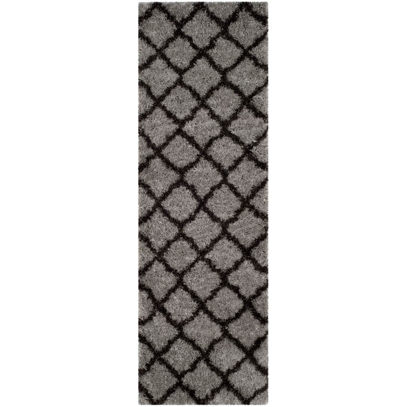 Safavieh Indie Shag 322 Rug, SGI322 - Grey / Dark Grey