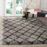 Safavieh Indie Shag 322 Rug, SGI322 - Grey / Dark Grey