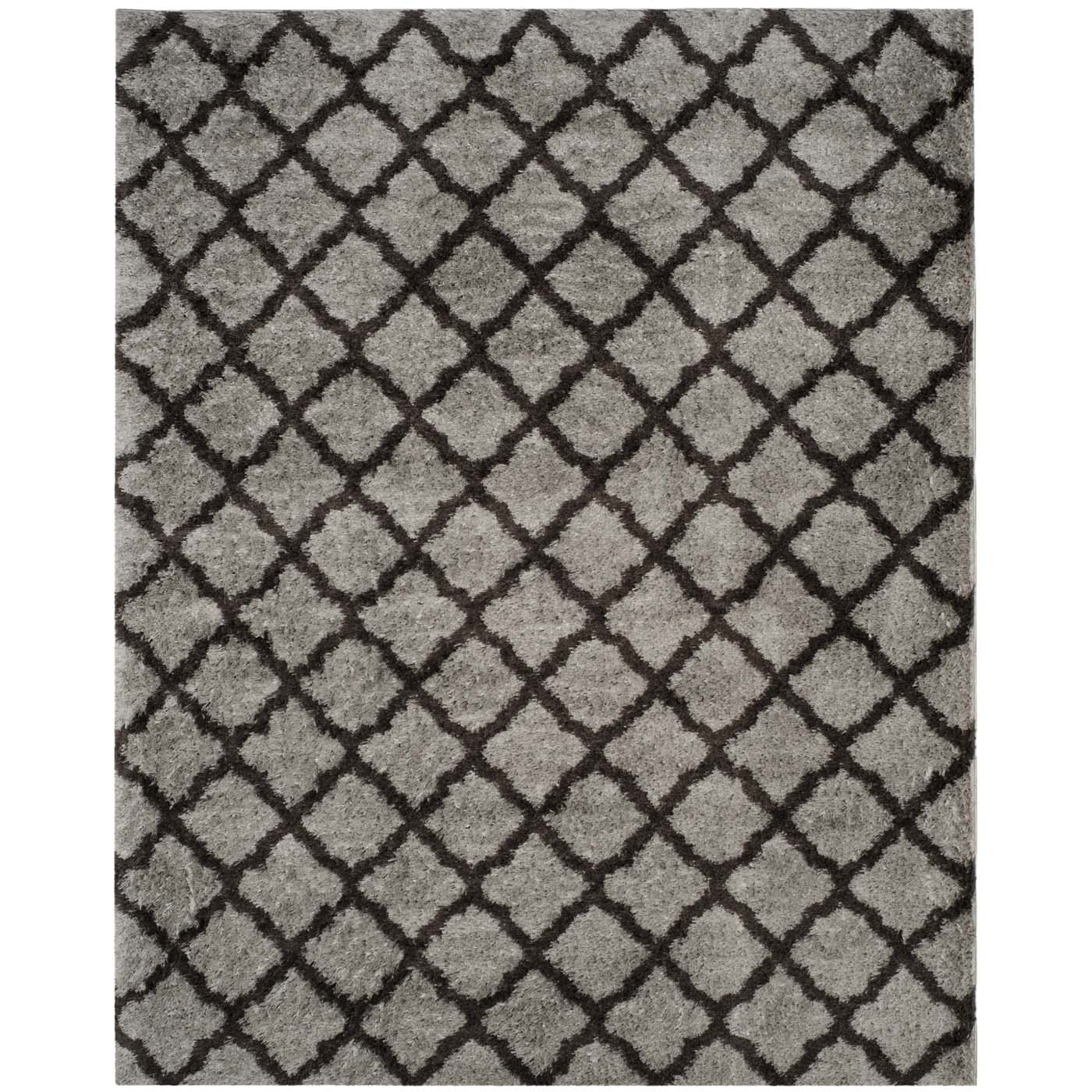 Safavieh Indie Shag 322 Rug, SGI322 - Grey / Dark Grey