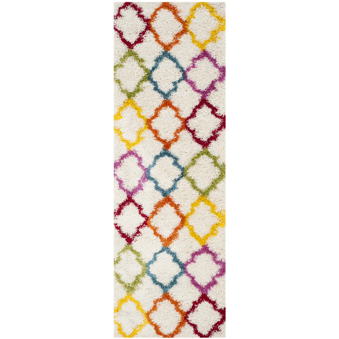 Safavieh Shag Kids 569 Rug, SGK569 - Ivory / Multi