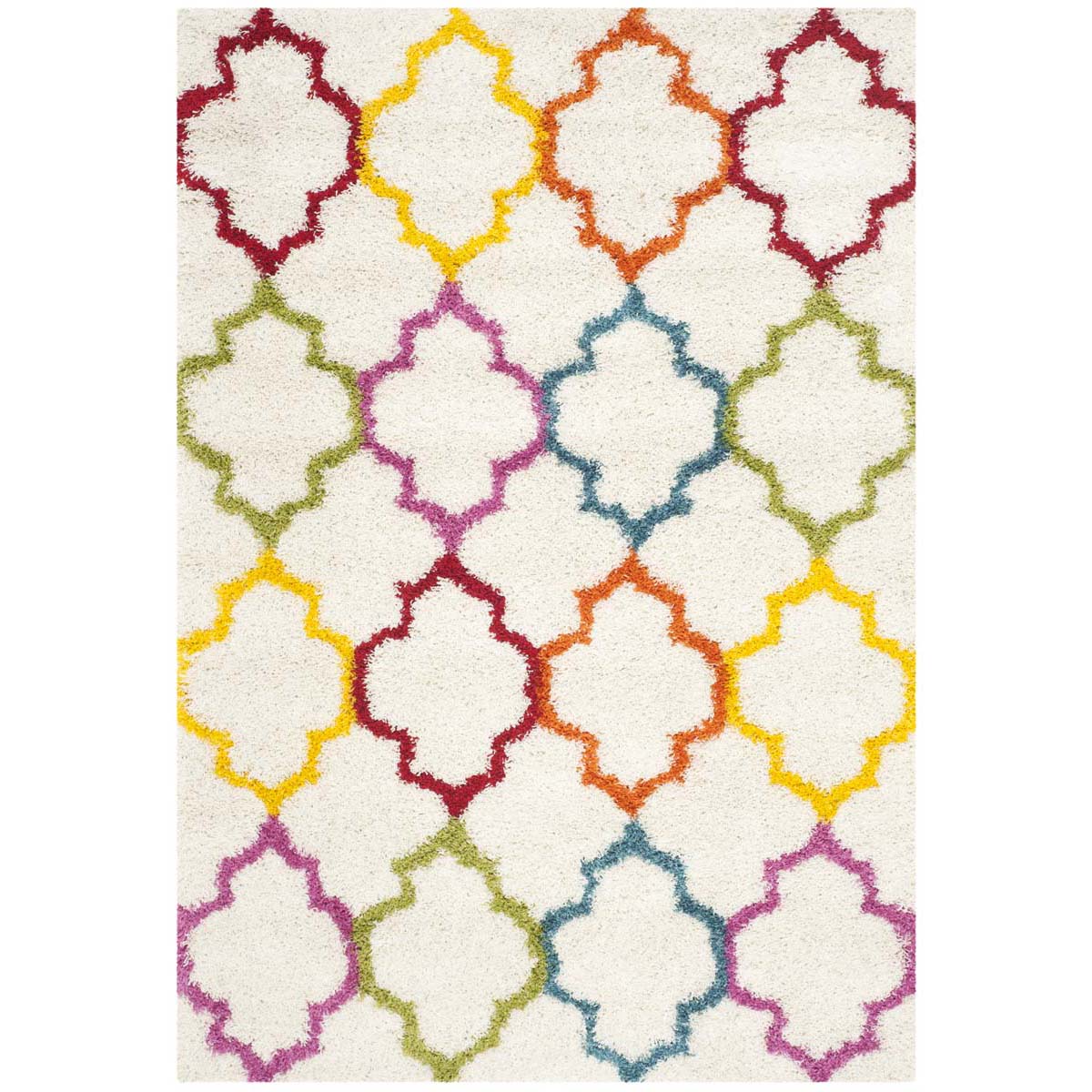 Safavieh Shag Kids 569 Rug, SGK569 - Ivory / Multi