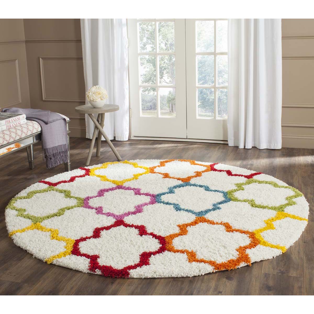 Safavieh Shag Kids 569 Rug, SGK569 - Ivory / Multi