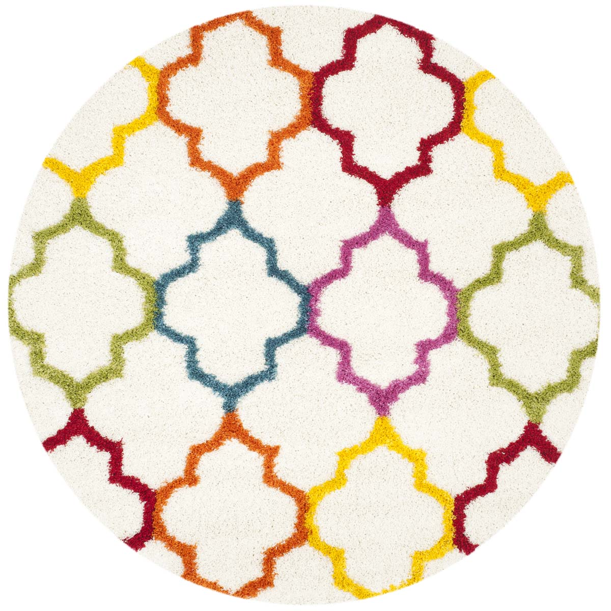 Safavieh Shag Kids 569 Rug, SGK569 - Ivory / Multi