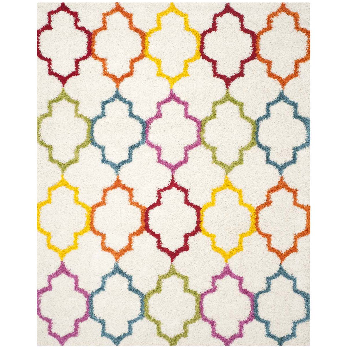Safavieh Shag Kids 569 Rug, SGK569 - Ivory / Multi