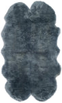 Safavieh Sheep Skin 121 Rug, SHS121 - STEEL BLUE