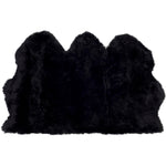 Safavieh Sheep Skin 121 Rug, SHS121 - MIDNIGHT BLACK