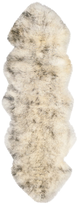 Safavieh Sheep Skin 121 Rug, SHS121 - IVORY / SMOKE GREY