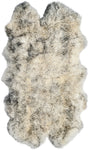 Safavieh Sheep Skin 121 Rug, SHS121 - IVORY / SMOKE GREY